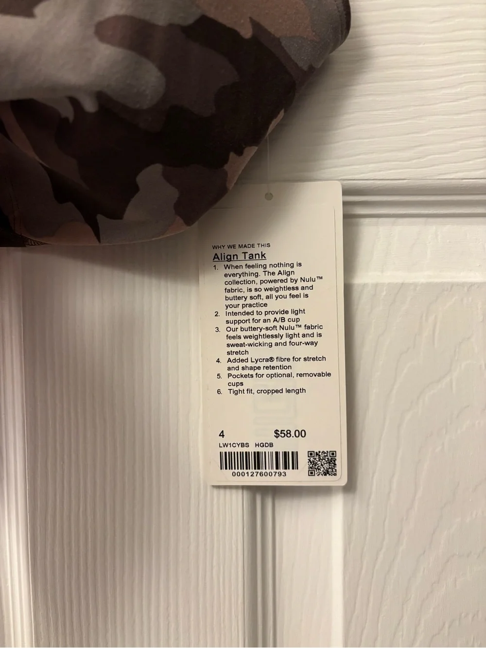 lululemon athletica Brown and Gray Camo Align Tank - Picture 2 of 3
